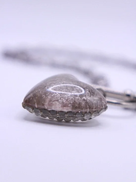 Tarina Tarantino Silver Heart Charm Toggle Necklace 18” - Picture 5 of 10